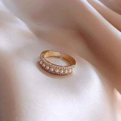 Anello di Lusso in Oro e Perla