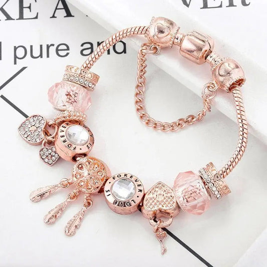 BRACCIALETTO CON CHARMS IN ARGENTO STERLINGO DREAMCATCHER
