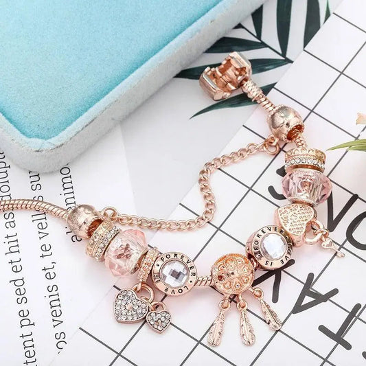 BRACCIALETTO CON CHARMS IN ARGENTO STERLINGO DREAMCATCHER