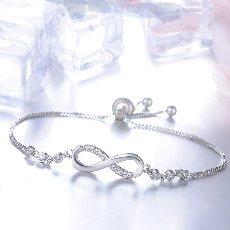 BRACCIALE SIMBOLO INFINITO ARGENTO