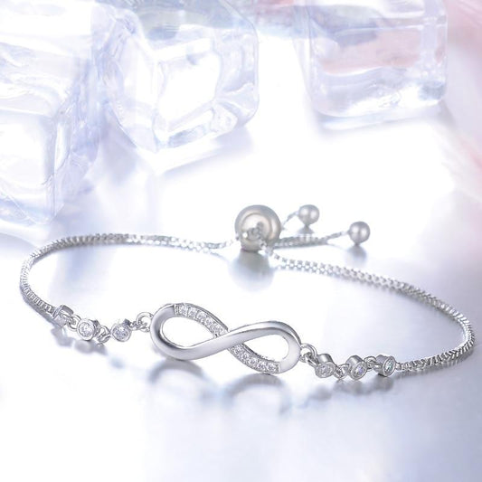 BRACCIALE SIMBOLO INFINITO ARGENTO
