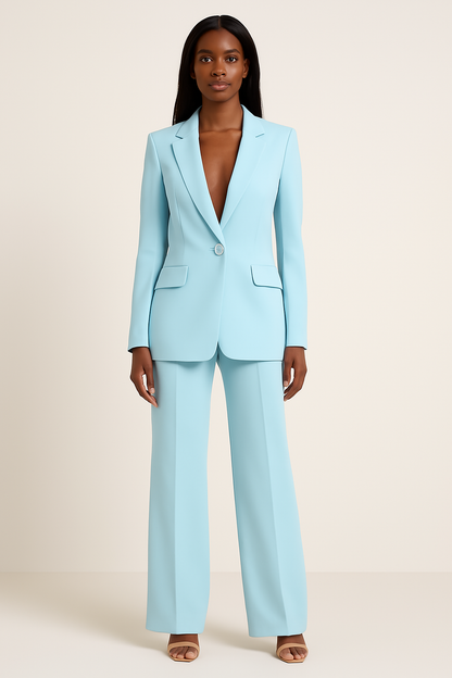 ZOE | SET DI ABITI FORMALI CHIC CON BLAZER LUNGO SU MISURA PER DONNE