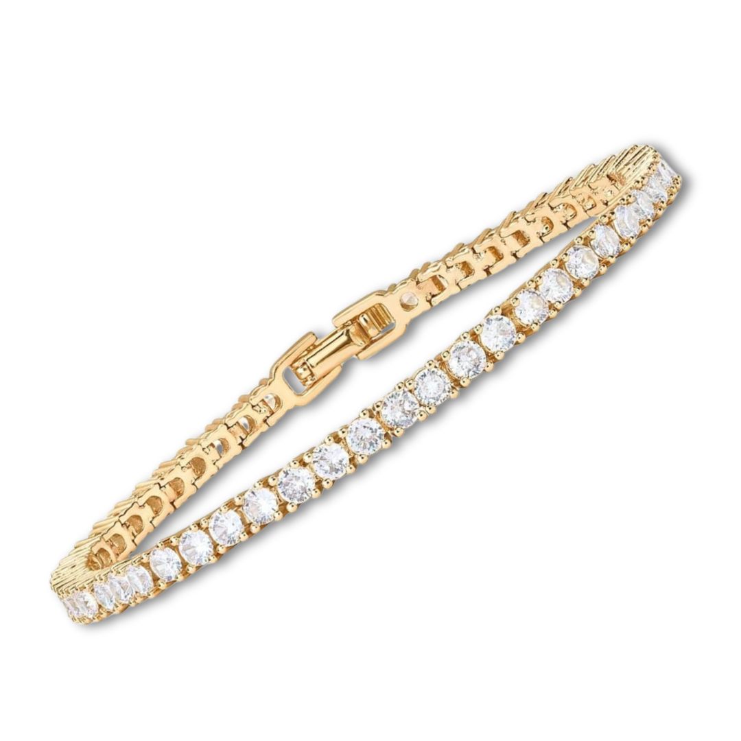 BRACCIALETTO TENNIS IN ORO MOISSANITE