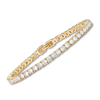 BRACCIALETTO TENNIS IN ORO MOISSANITE