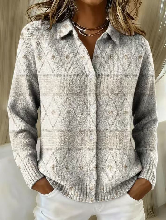MONIRA™ - BLUSA ELEGANTE IN MAGLIA CON MOTIVO A DIAMANTE