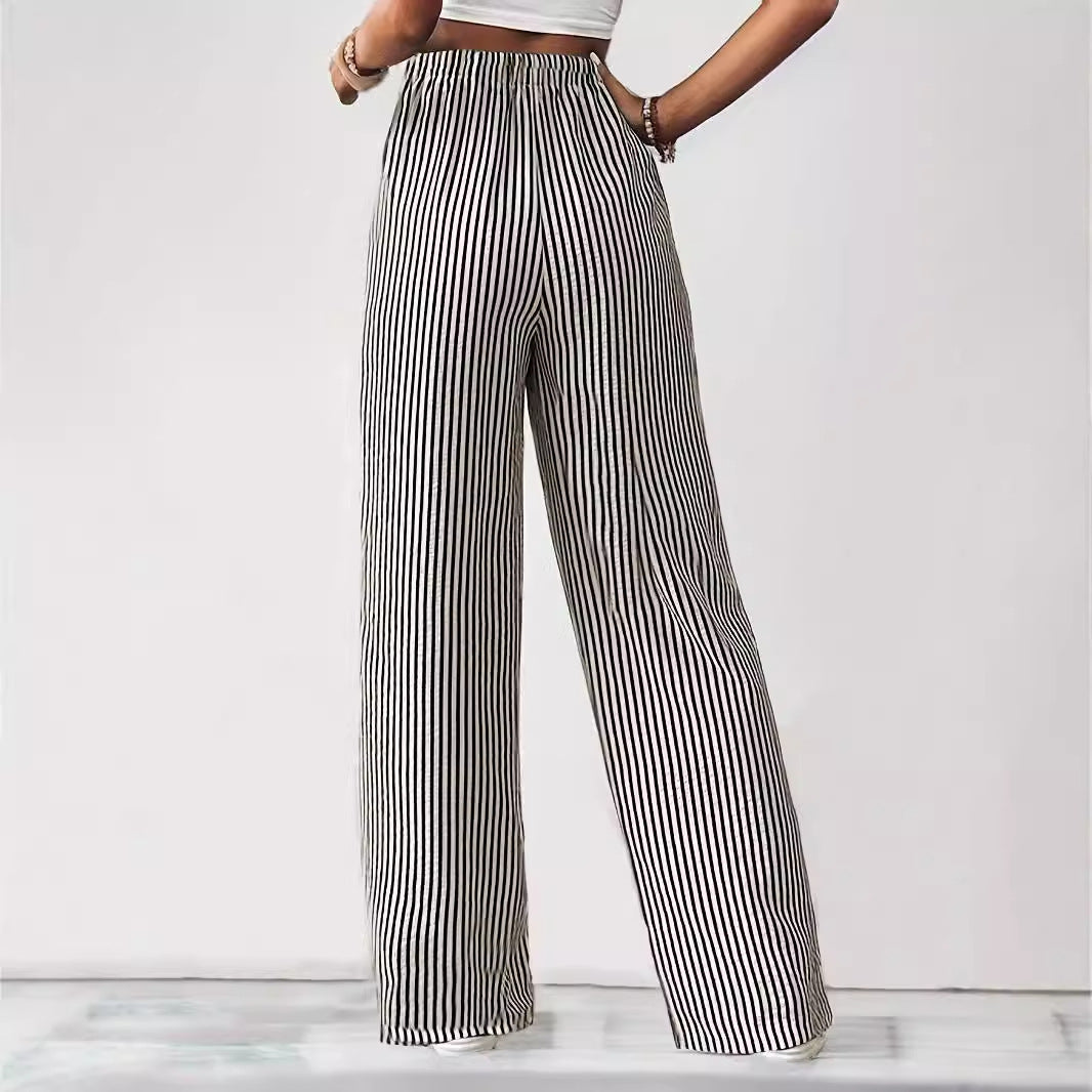 Emera | Pantaloni a Righe Relaxati