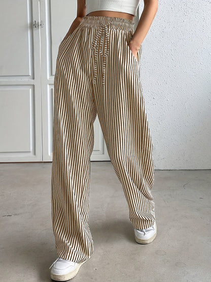 Emera | Pantaloni a Righe Relaxati