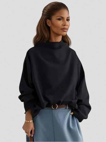 ELSPETH | TOP CASUAL CON COLLO ALTO