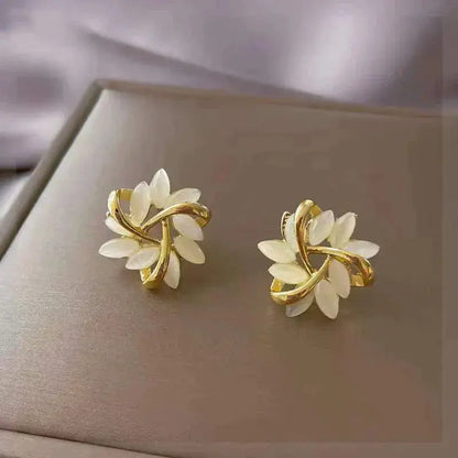 ORECCHINI IN OPALE E ORO ELEGANTI