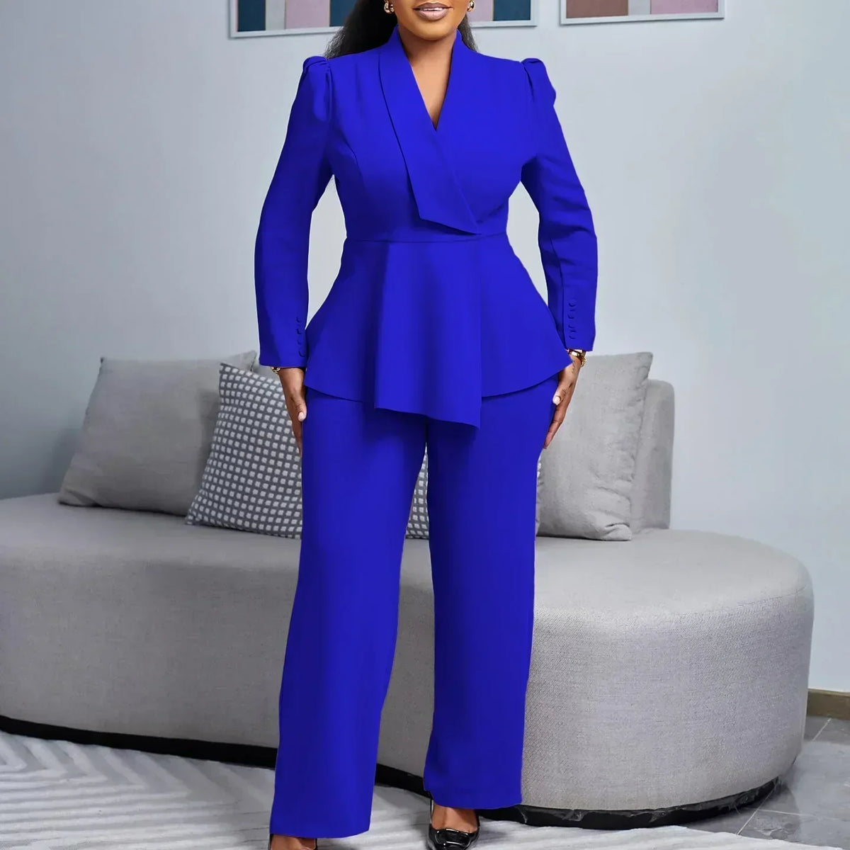 MAYA | SET DI COMPLETO FORMAL STILOSO CON BLAZER LUNGO SU MISURA PER DONNE
