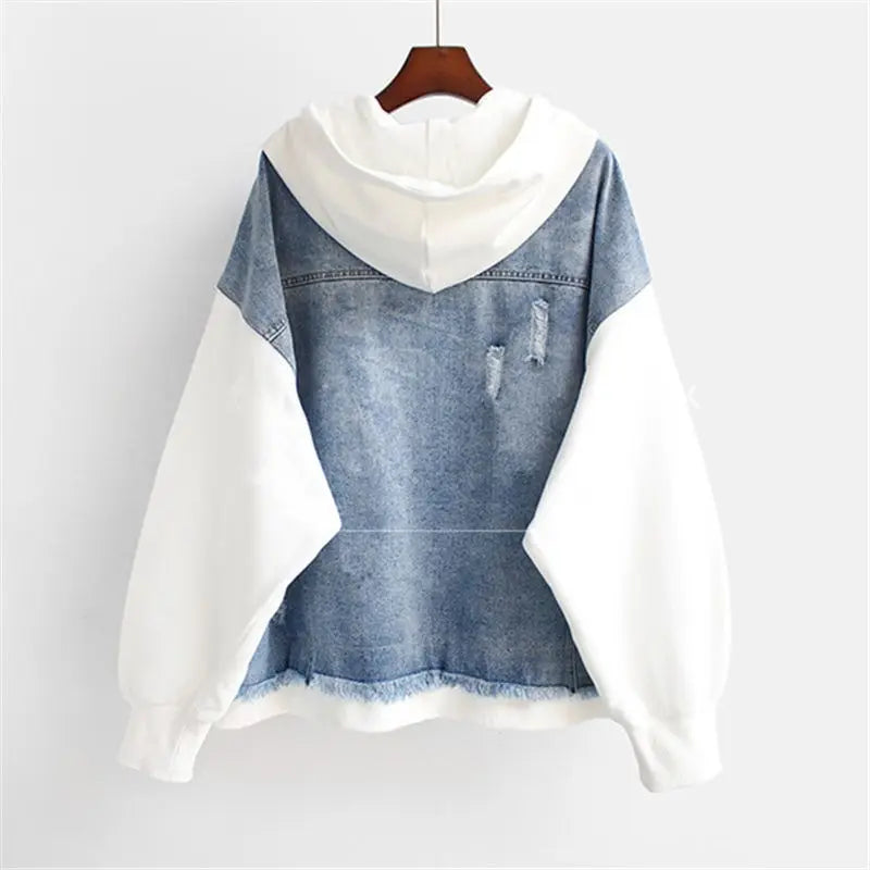 Vivian - Giacca con Cappuccio in Denim