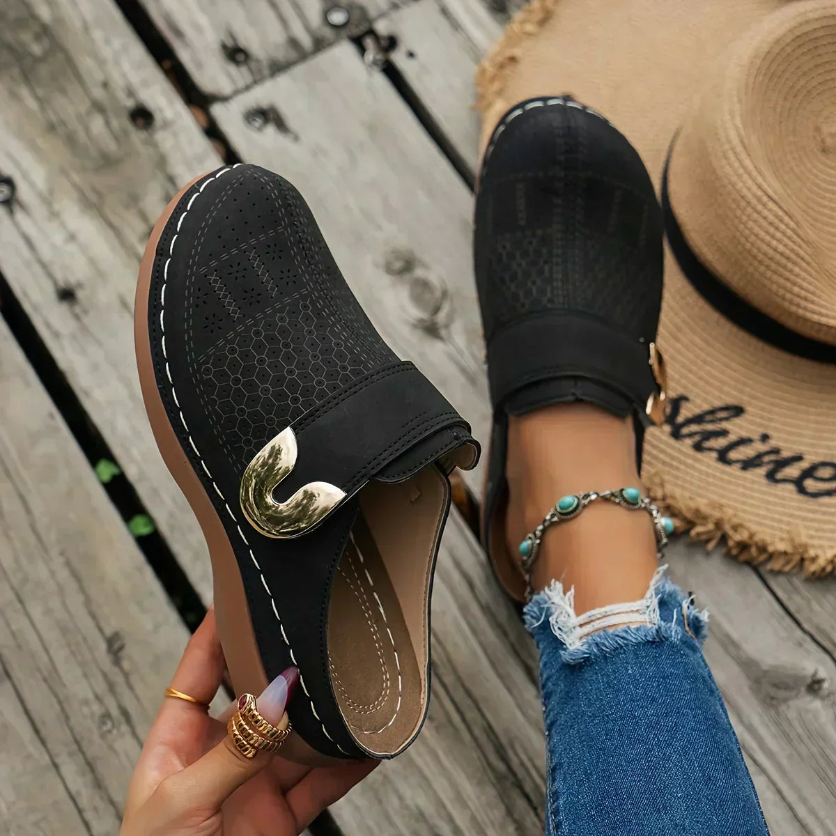Sandali con Zeppa Supportivi Chic Caprielle™