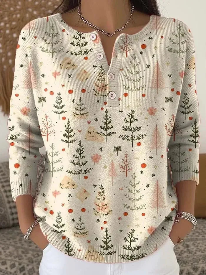 ANWEN | MAGLIONE NATALIZIO CON BOTTONI