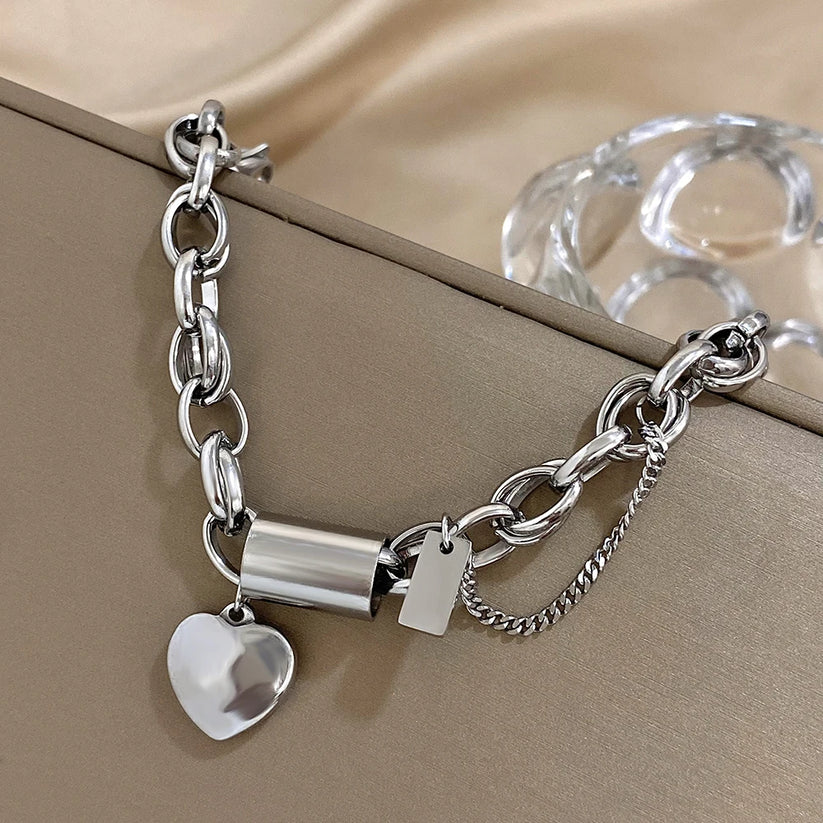 BRACCIALE CUORE D'ORO GROSSO