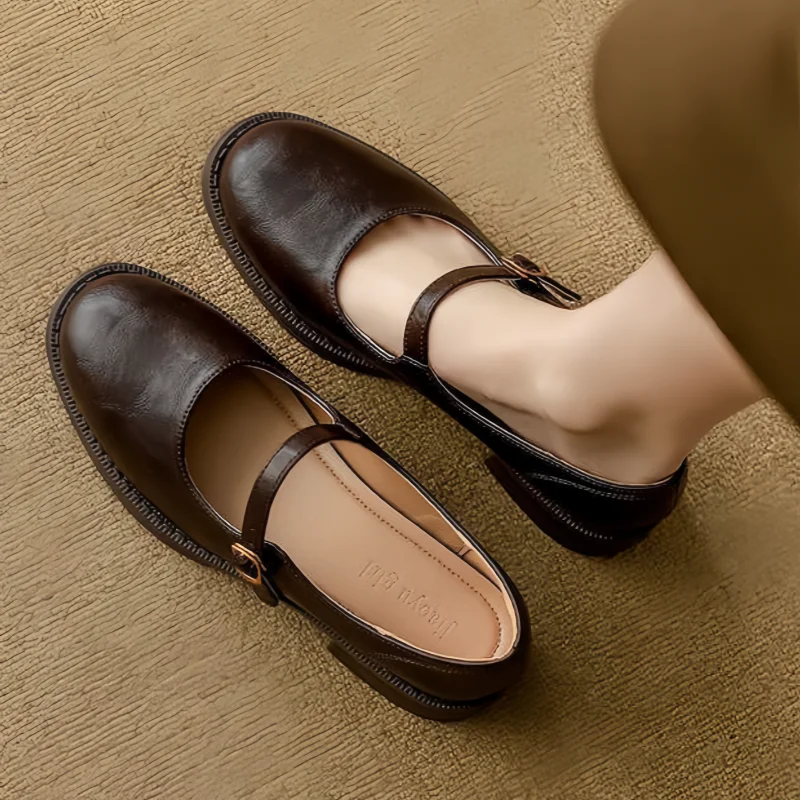 DORVANNA | COMFORT ETERNO MARY JANES IN PELLE MORBIDA