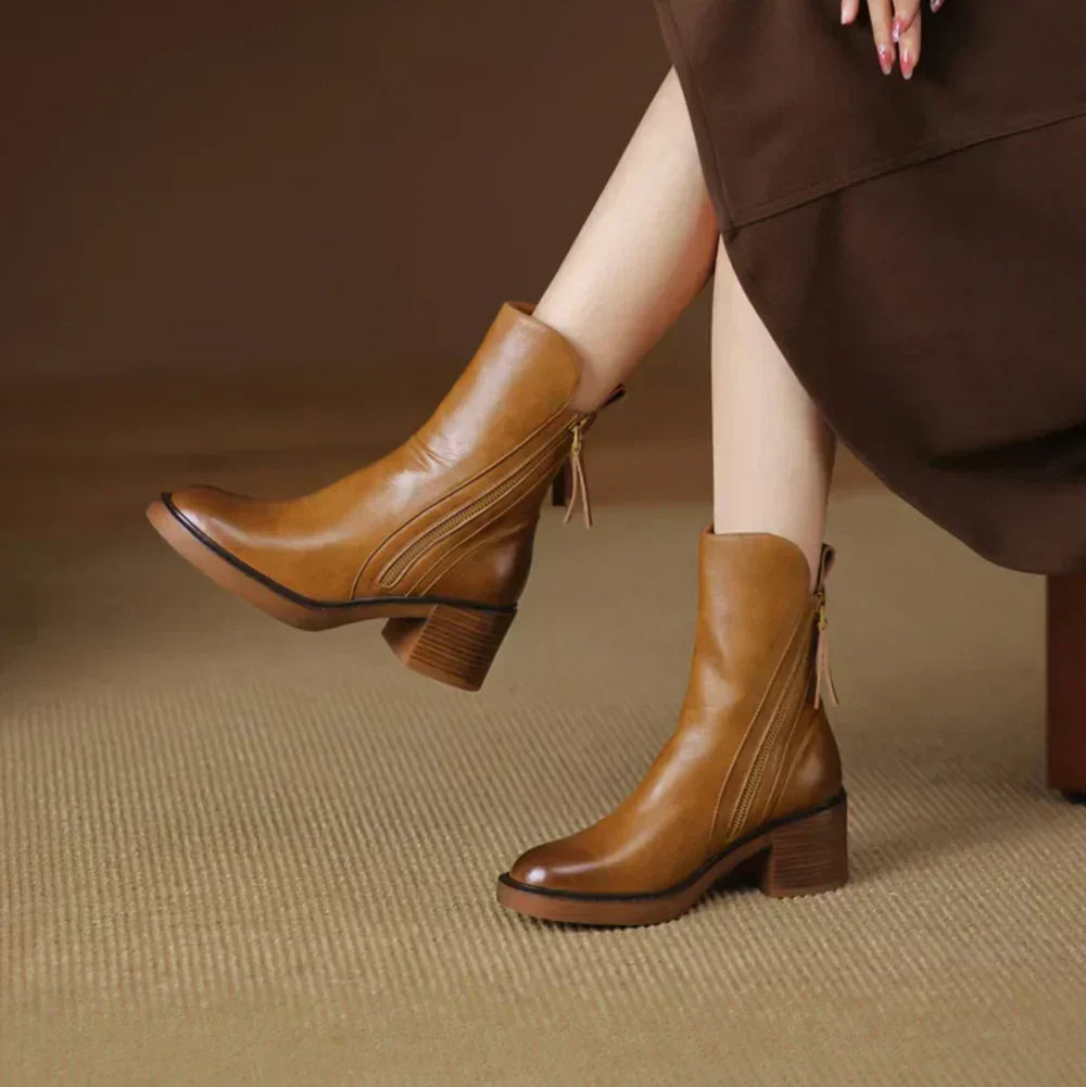 LEONIRA™ | STIVALETTI IN PELLE