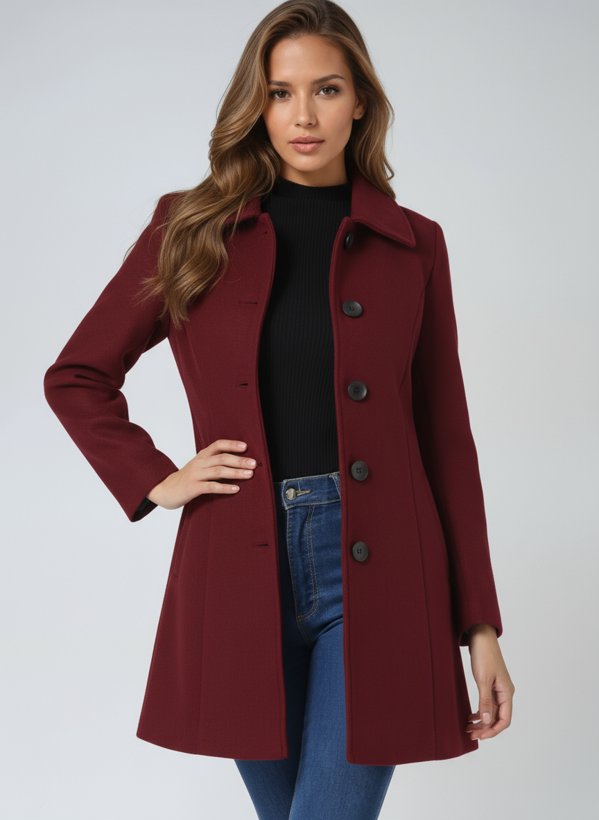 Josephine - Cappotto Invernale a Un Bottone