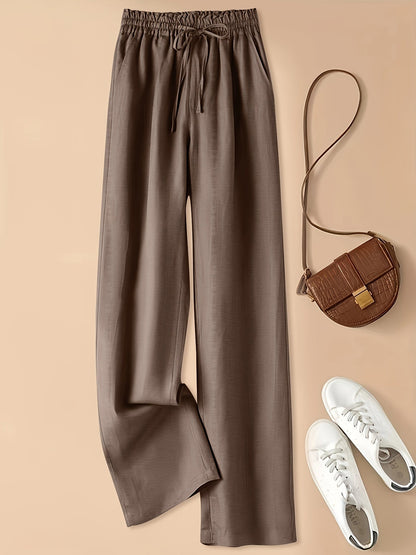 Colette | Pantaloni a Gamba Larga con Coulisse