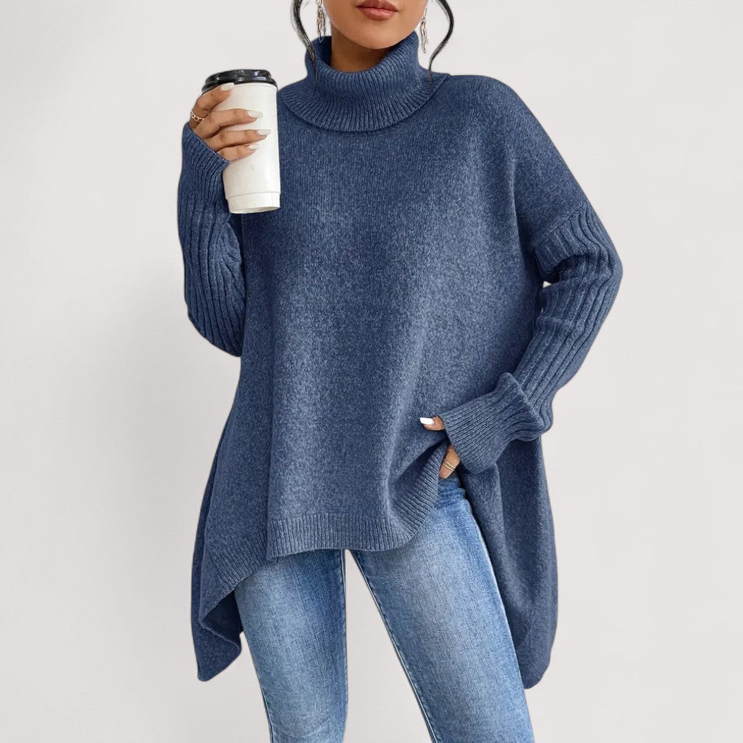 FENELLA | MAGLIONE LUNGO CON COLLO ALTO