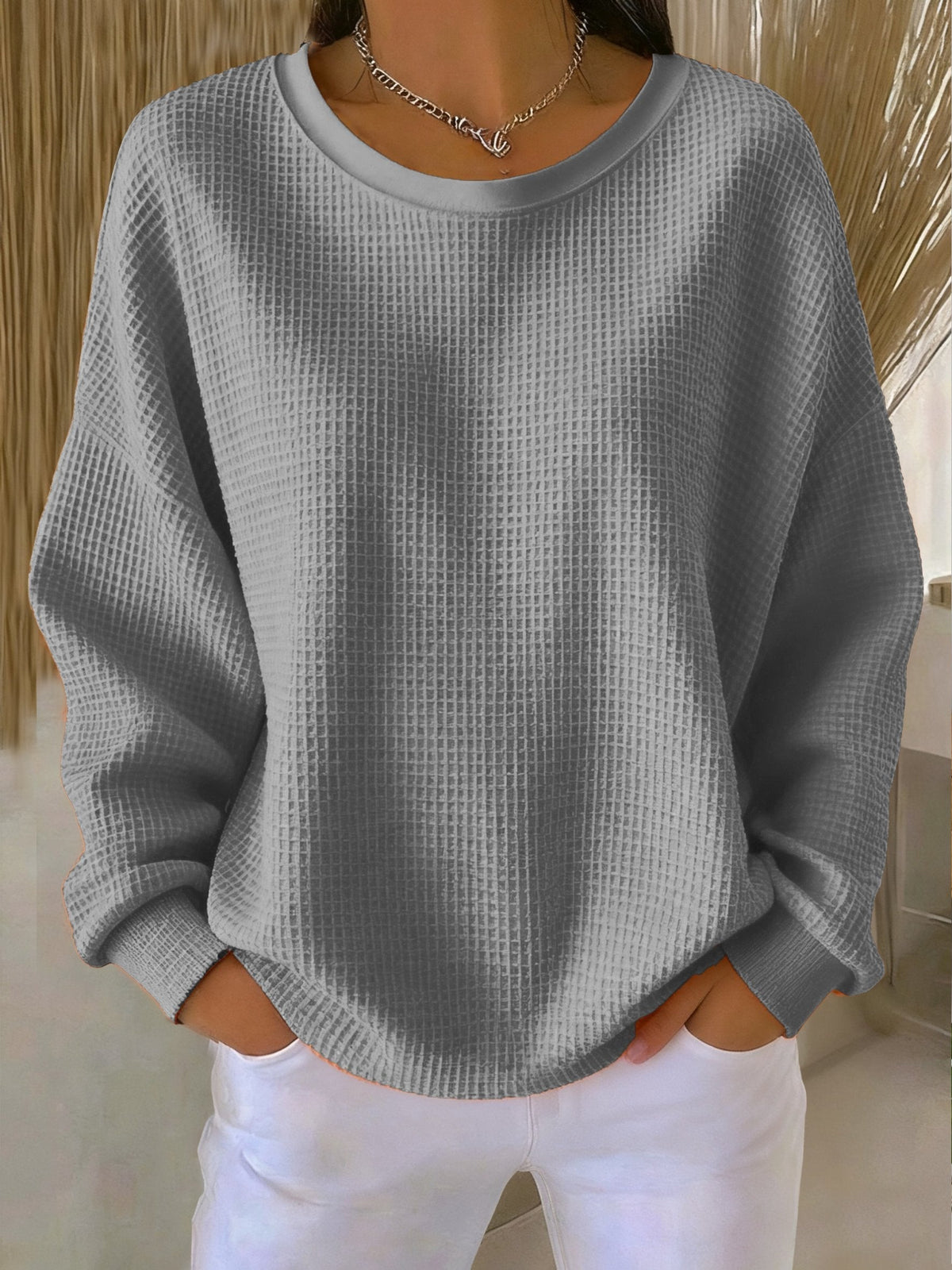 KATE | FELPA IN MAGLIA WAFFLE PER L'INVERNO