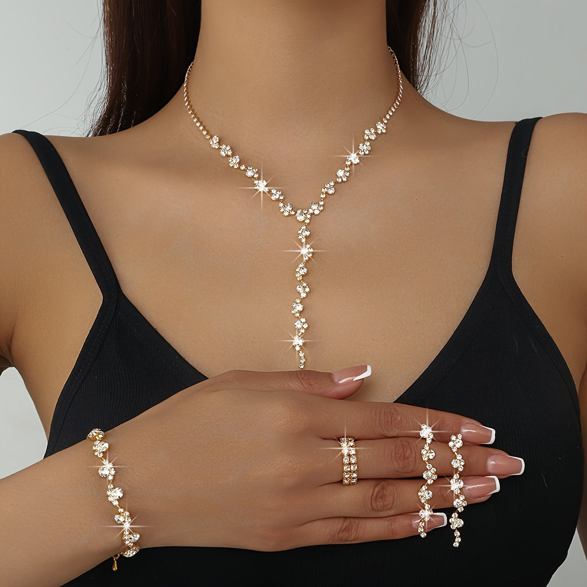 VALERINE | SET DI GIOIELLI CON FIORI BRILLANTI DI ALTA GAMMA