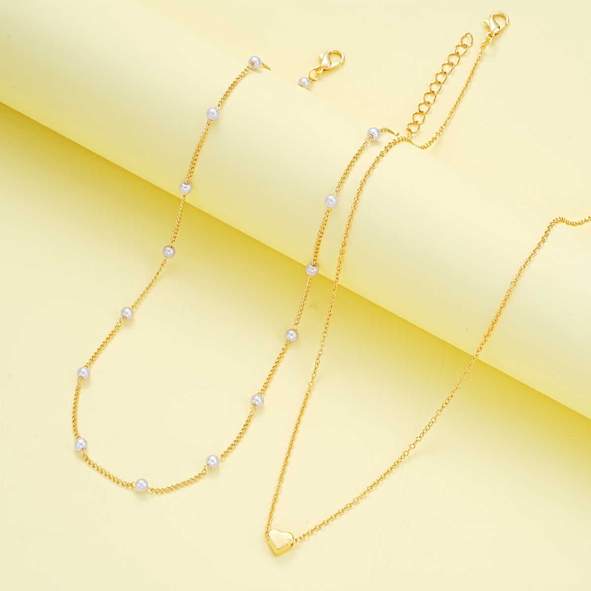 SET COLLANA E BRACCIALE A CUORE SEMPLICE