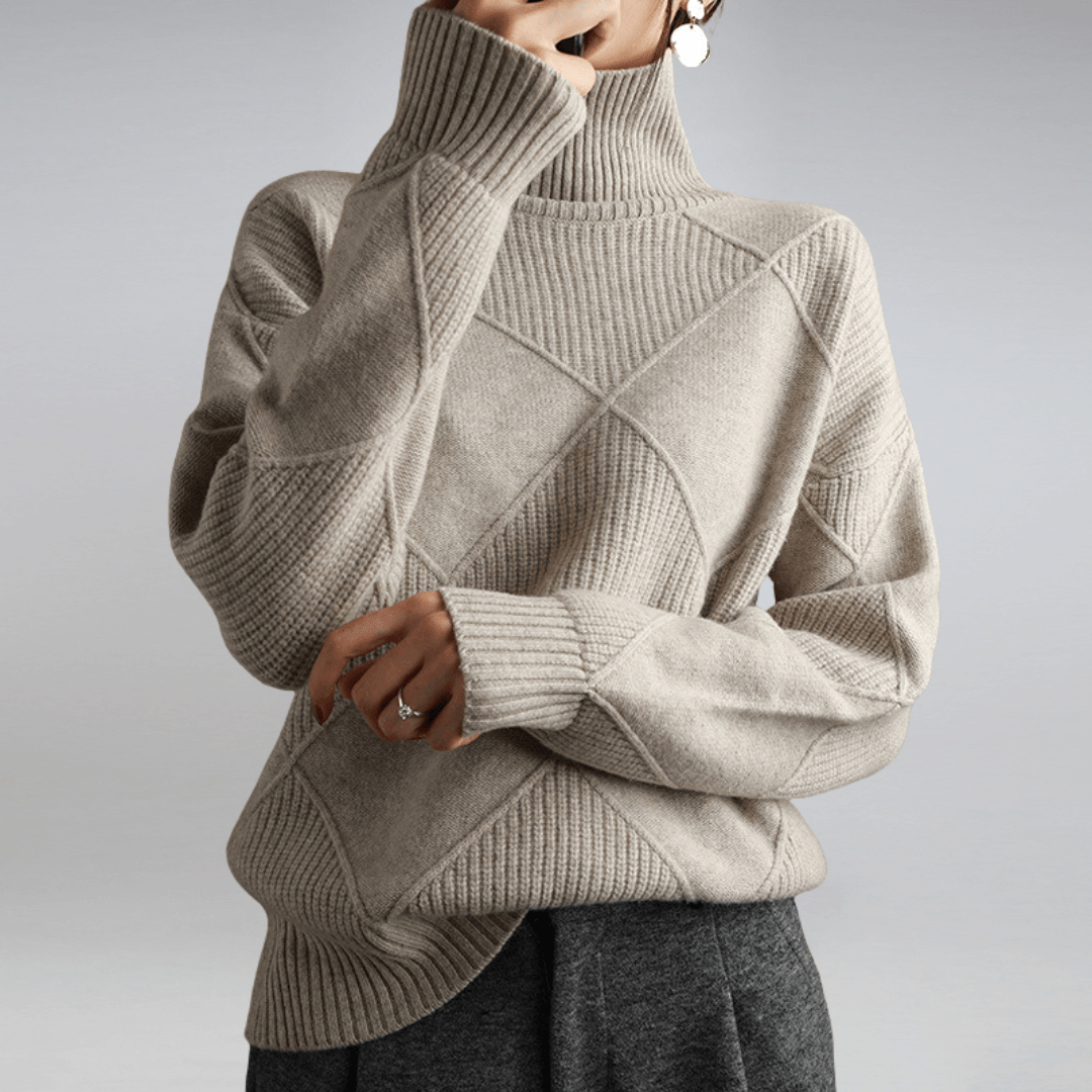 Ameline | Maglione Morbido con Collo Alto