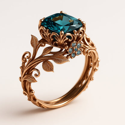 Anello in Cristallo Verde