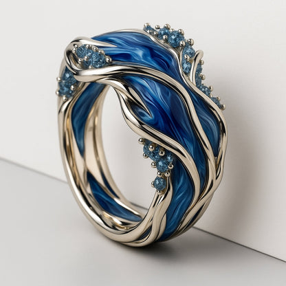 Anello Golden Ocean Wave