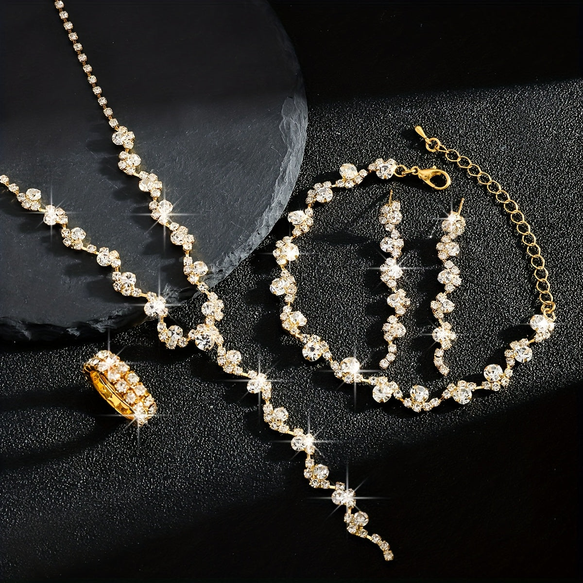 VALERINE | SET DI GIOIELLI CON FIORI BRILLANTI DI ALTA GAMMA