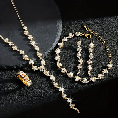VALERINE | SET DI GIOIELLI CON FIORI BRILLANTI DI ALTA GAMMA