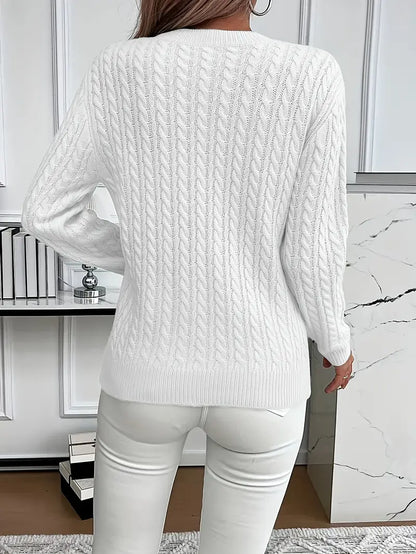 BERNILA | MAGLIONE IN MAGLIA CABLE INVERNALE