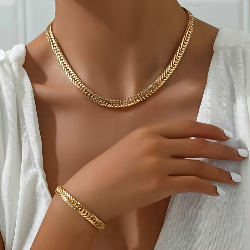 SET COLLANA E BRACCIALE A CODA DI PESCE LUXURY
