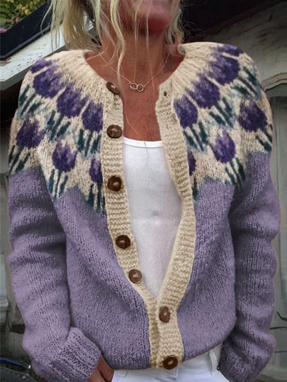 KEIRA | MAGLIONE FLOREALE