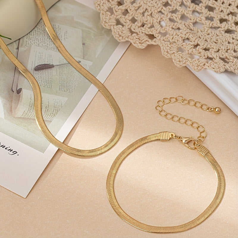 SET COLLANA A CATENA A RETE VINTAGE