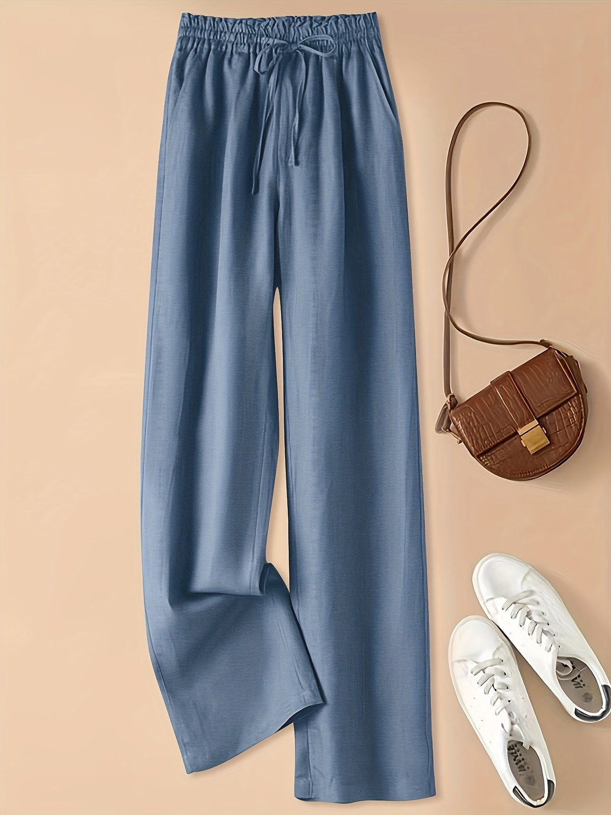 Colette | Pantaloni a Gamba Larga con Coulisse
