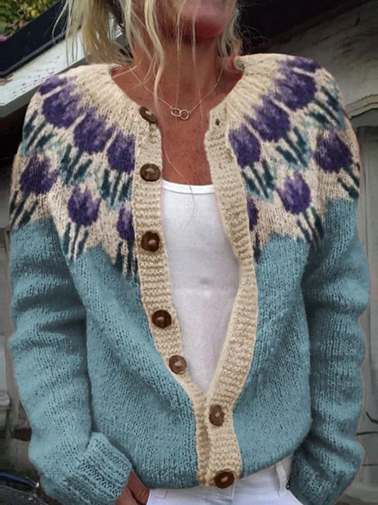 KEIRA | MAGLIONE FLOREALE