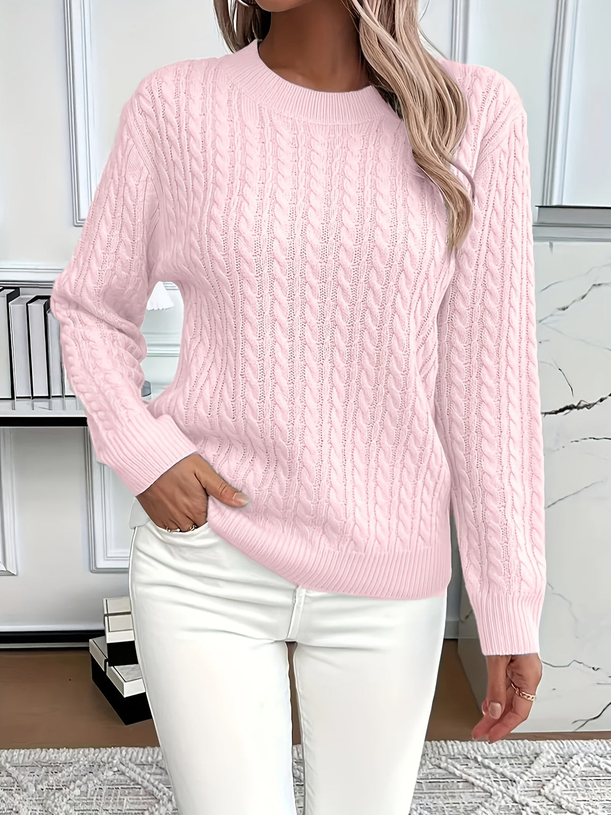 BERNILA | MAGLIONE IN MAGLIA CABLE INVERNALE
