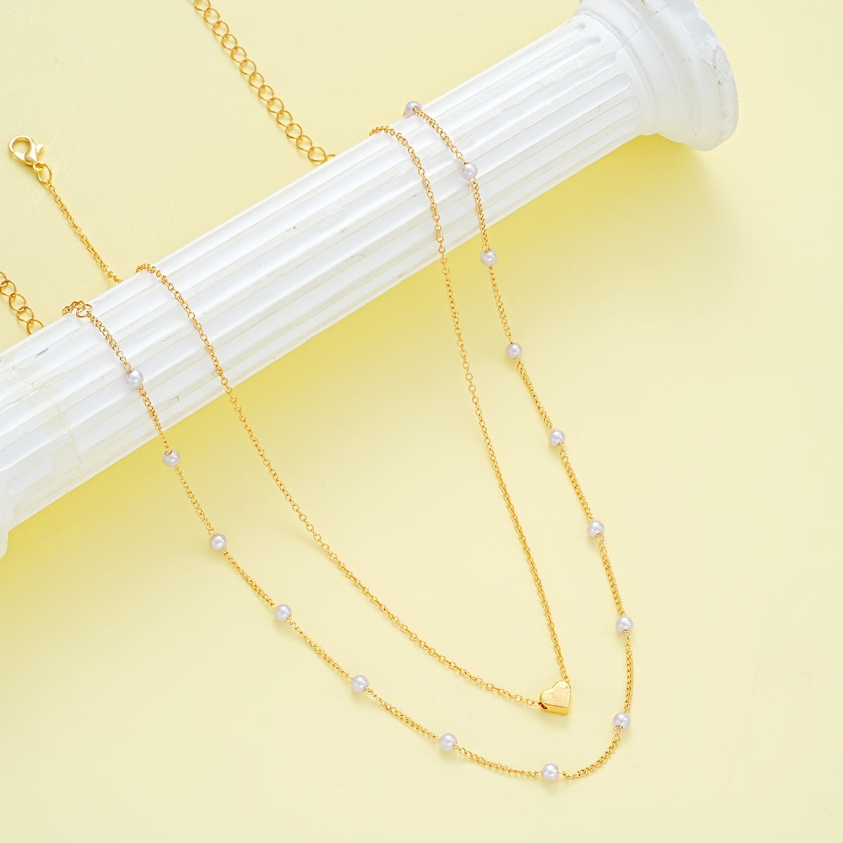 SET COLLANA E BRACCIALE A CUORE SEMPLICE
