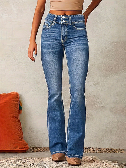 Ivyra | Jeans a Campana a Vita Alta