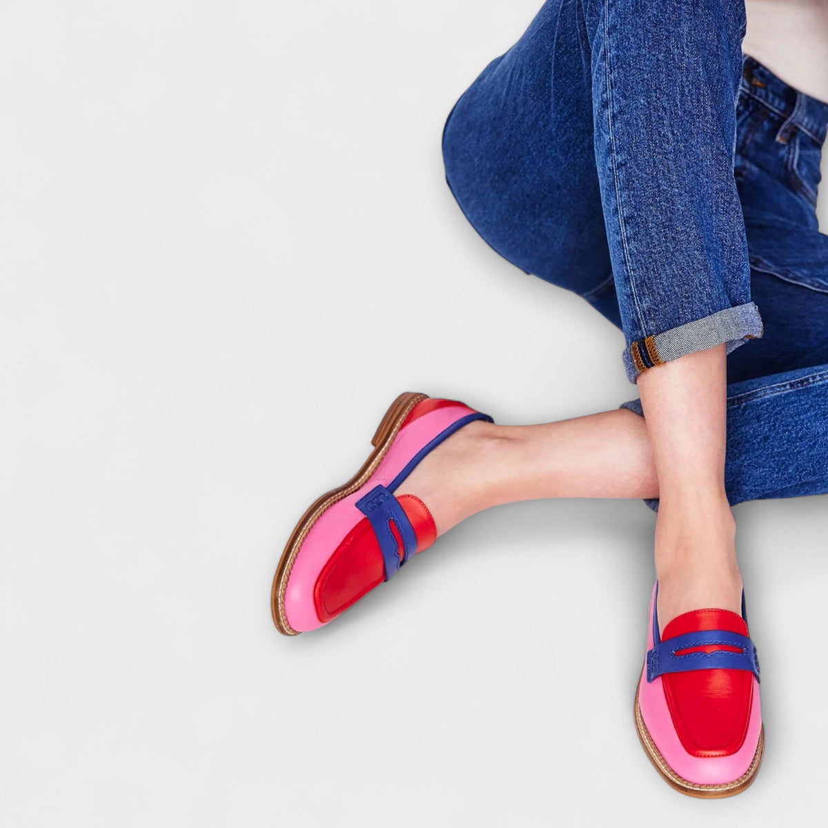 Vivian - Mocassini Colorati a Patchwork