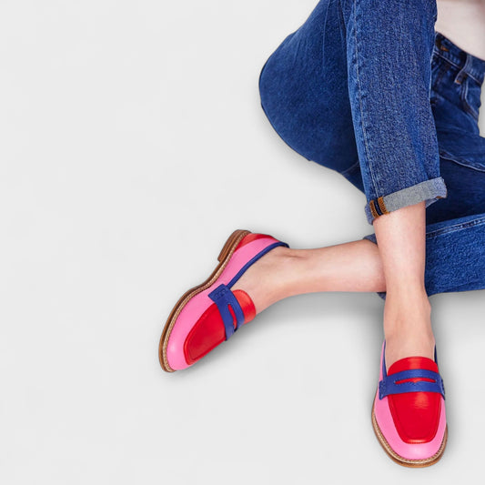 Vivian - Mocassini Colorati a Patchwork