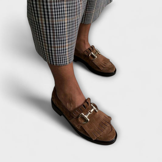 Brigitte - Mocassino Marrone Raffinato