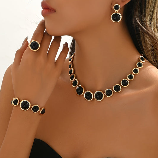 SET DI GIOIELLI RETRO A 4 PEZZI