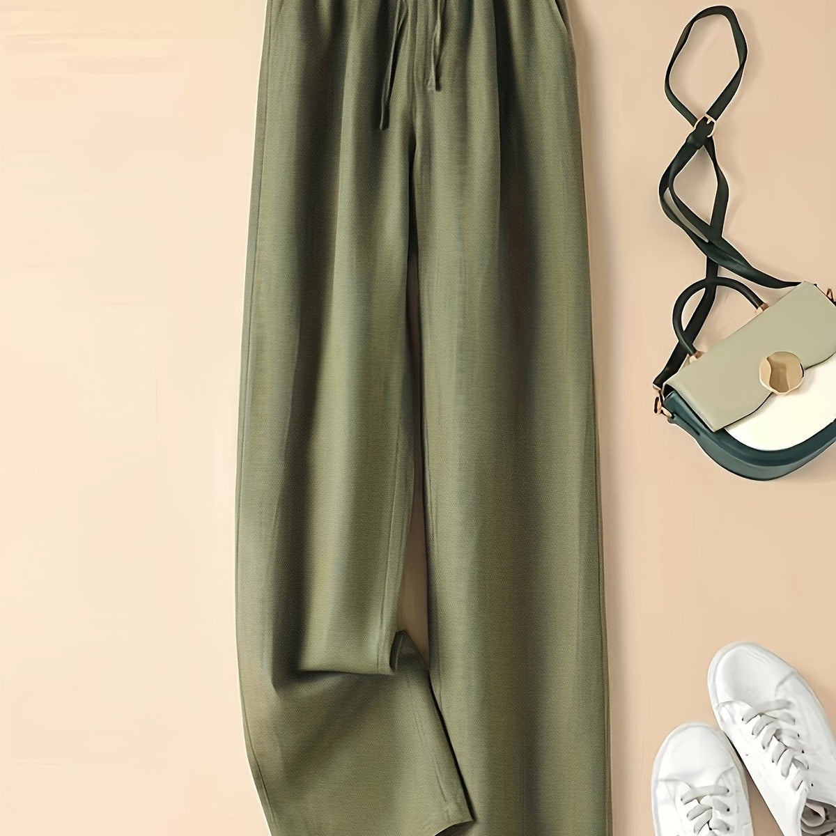 Colette | Pantaloni a Gamba Larga con Coulisse