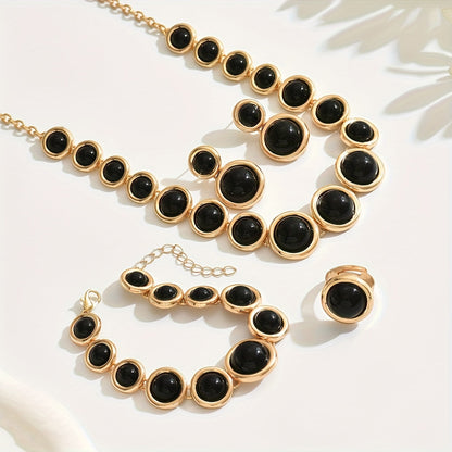 SET DI GIOIELLI RETRO A 4 PEZZI