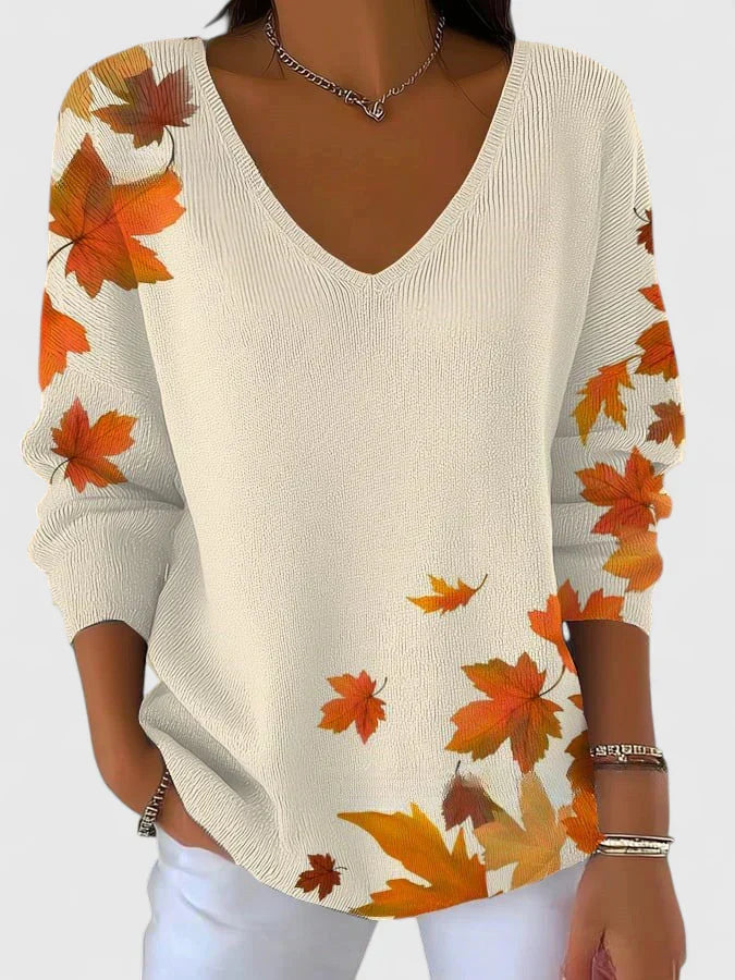 VIANNE | MAGLIONE ELEGANTE CON COLLO A V