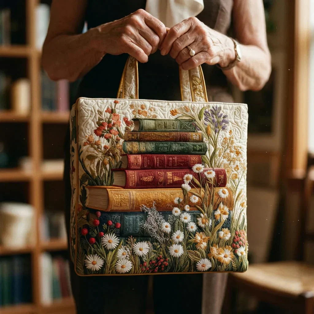 Borsa Quilted Fatta a Mano con Fiori