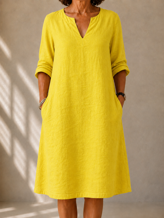 Abito Fluid V-Neck Sylvie