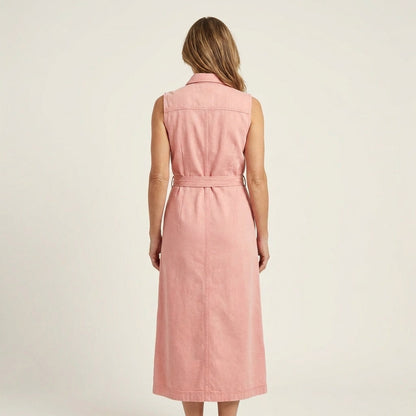 Georgina | Abito Maxi in Denim